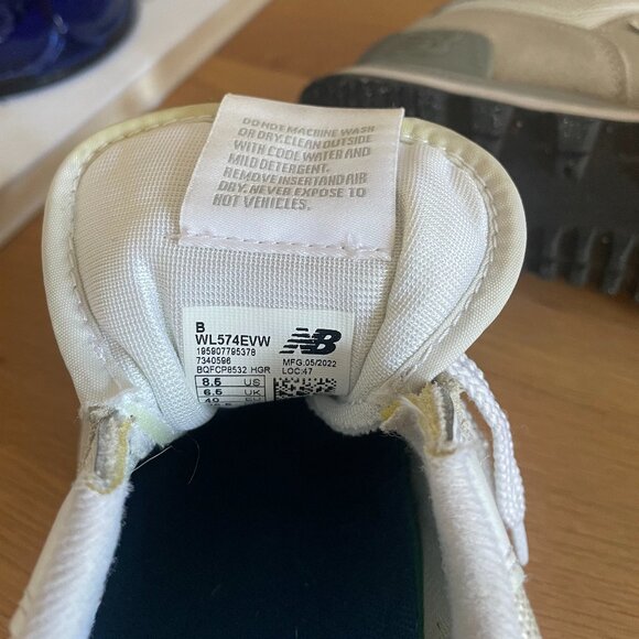 New Balance 574 Unisex Sneakers, US 8.5, Nimbus Cloud With White - Picture 7 of 7